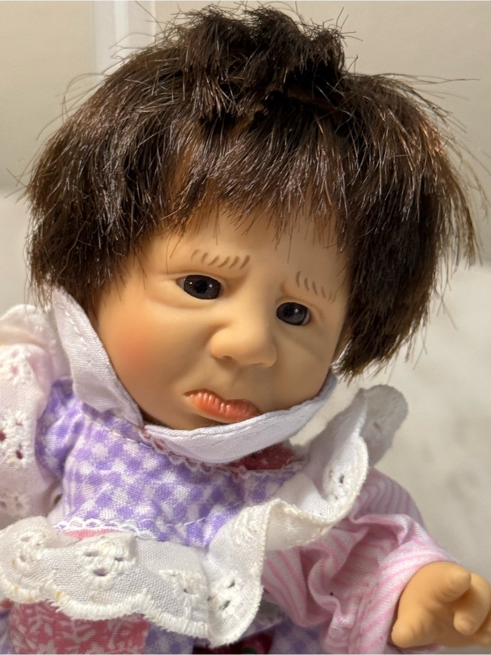 Go-Go my pals beanbag collectable doll vintage 1990’s sad pooping face 8”